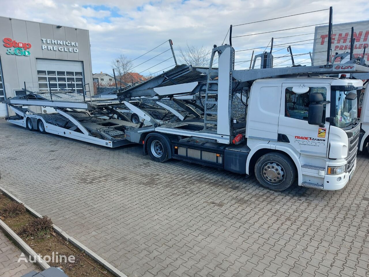 Scania P450 / Lohr WXS 2.53 autonkuljetusauto