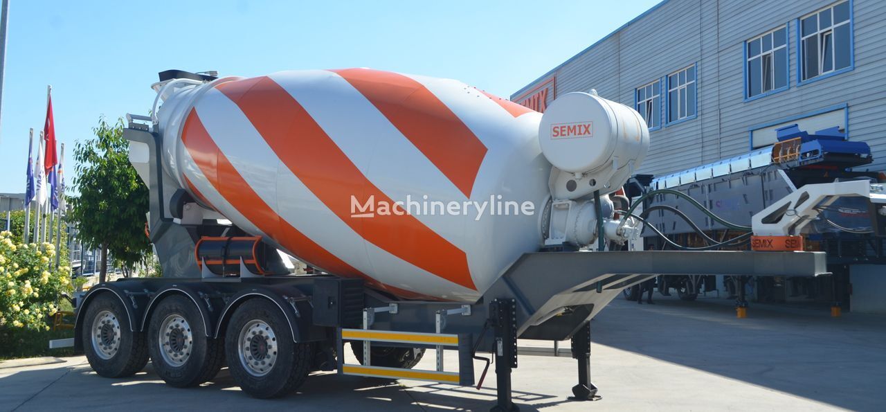 uudet Semix Semi Remorque Malaxeur 12 m³ betonisekoitin puoliperävaunu
