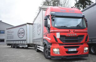 IVECO Stralis Hi-Way 460  liukukapellikuorma-auto + liukukapelli perävaunu