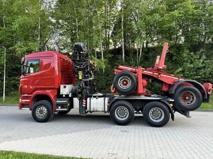Scania R480  puutavara-auto + puutavaraperävaunu
