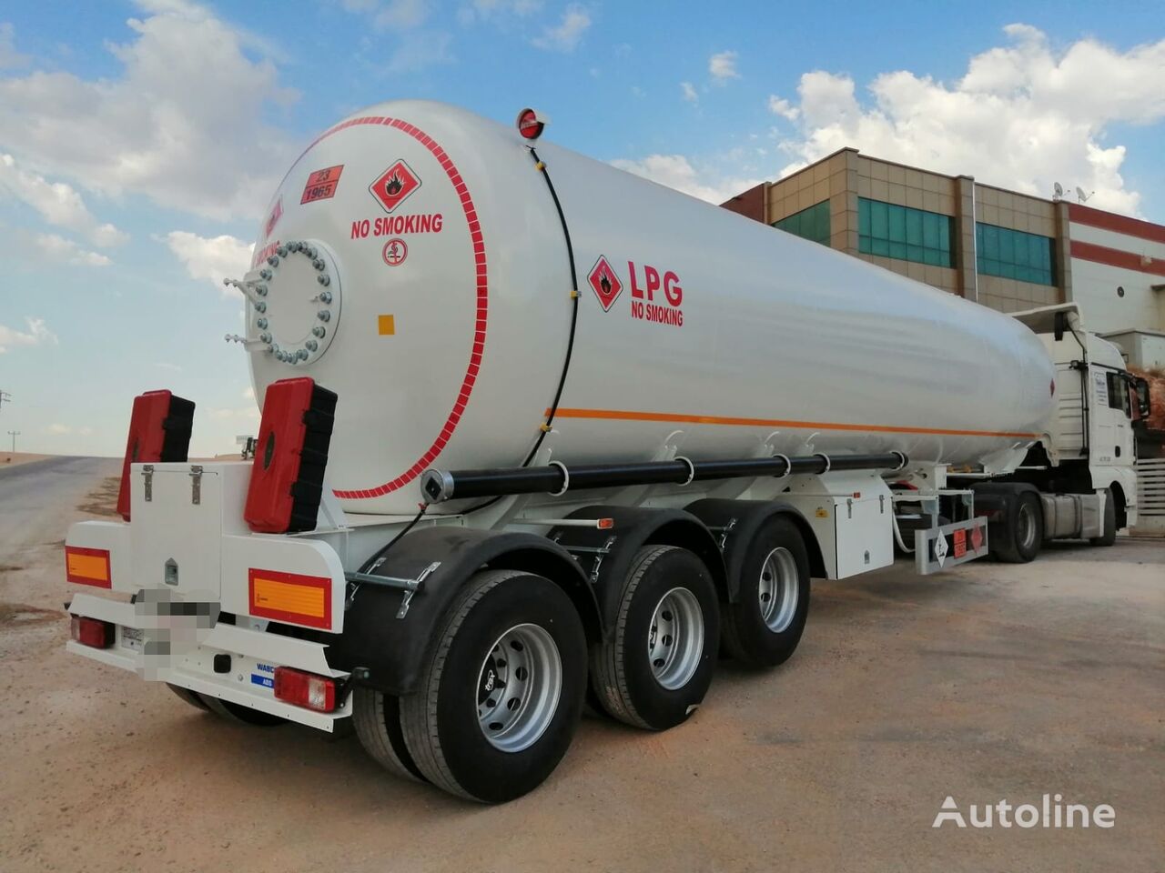 uudet Doğumak LPG 57 M3 3 AXLES Double Tire kaasusäiliö