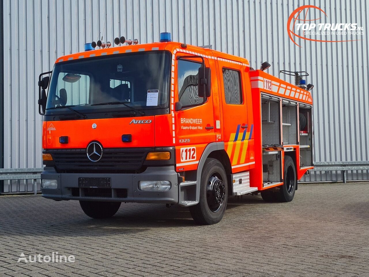 Mercedes-Benz Atego 1325 F 2.400 ltr watertank - Feuerwehr, Fire truck - Crewc paloauto